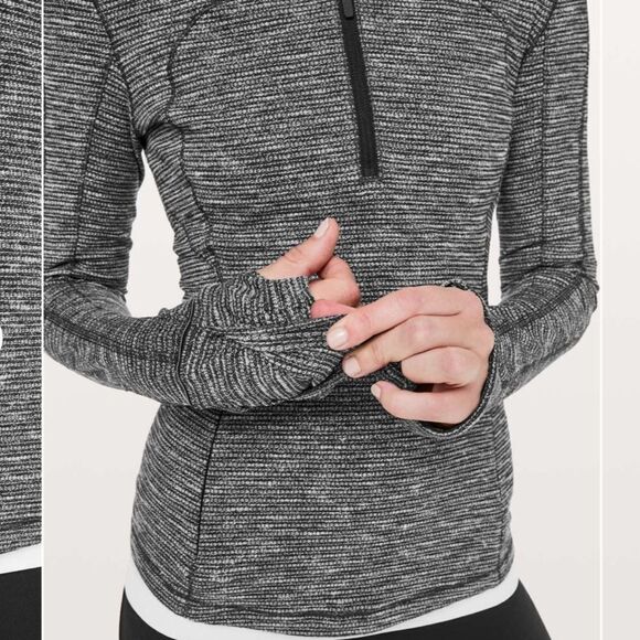 Lululemon Run Briskly 1/2 Zip
Coco Pique Black White - Picture 2 of 11